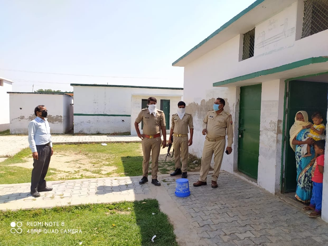 Two youths ran up the wall of the Quarantine Center