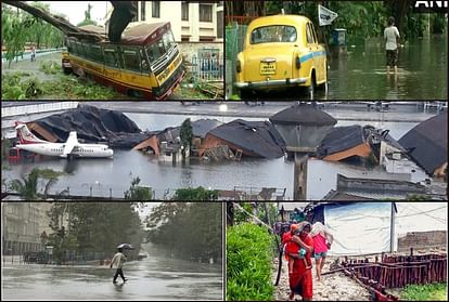 Cyclone Amphan in West Bengal and Odisha: thousand houses destroyed, flood on road, pictures of Cyclone Amphan