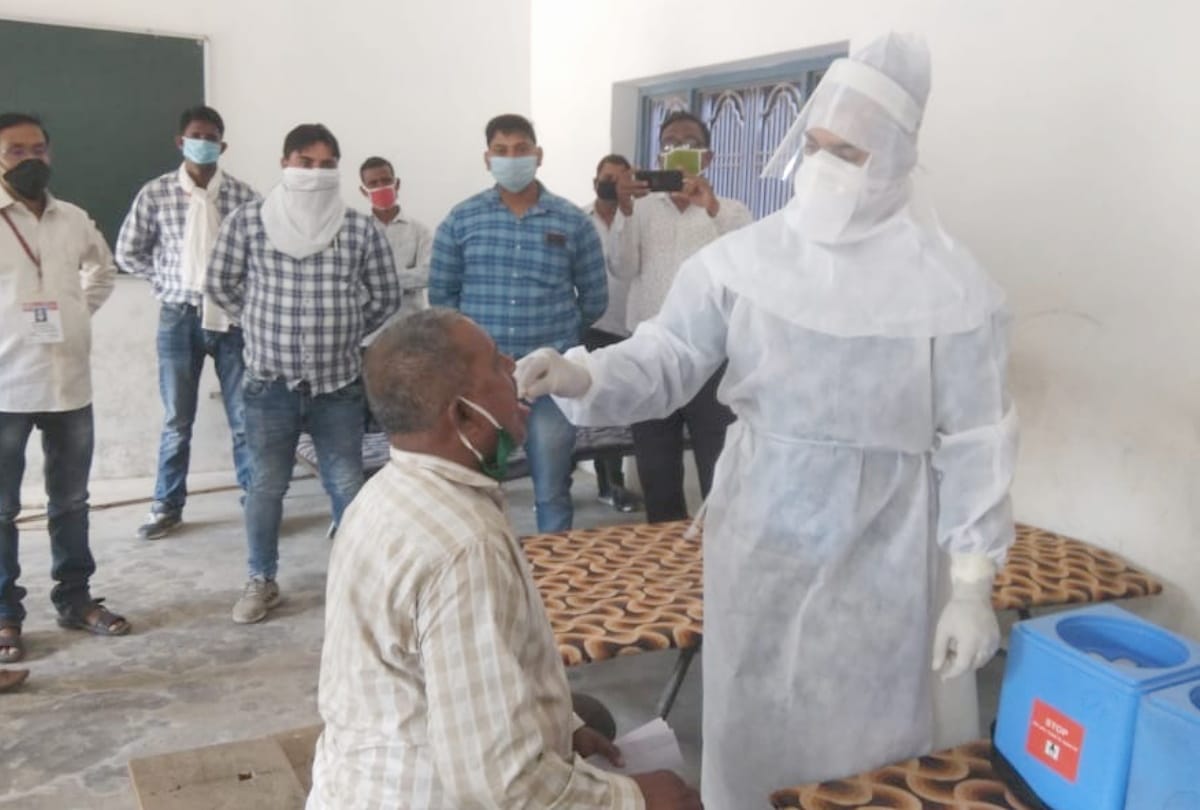 Corona Pool testing started at Quarantine Center in Gorakhpur