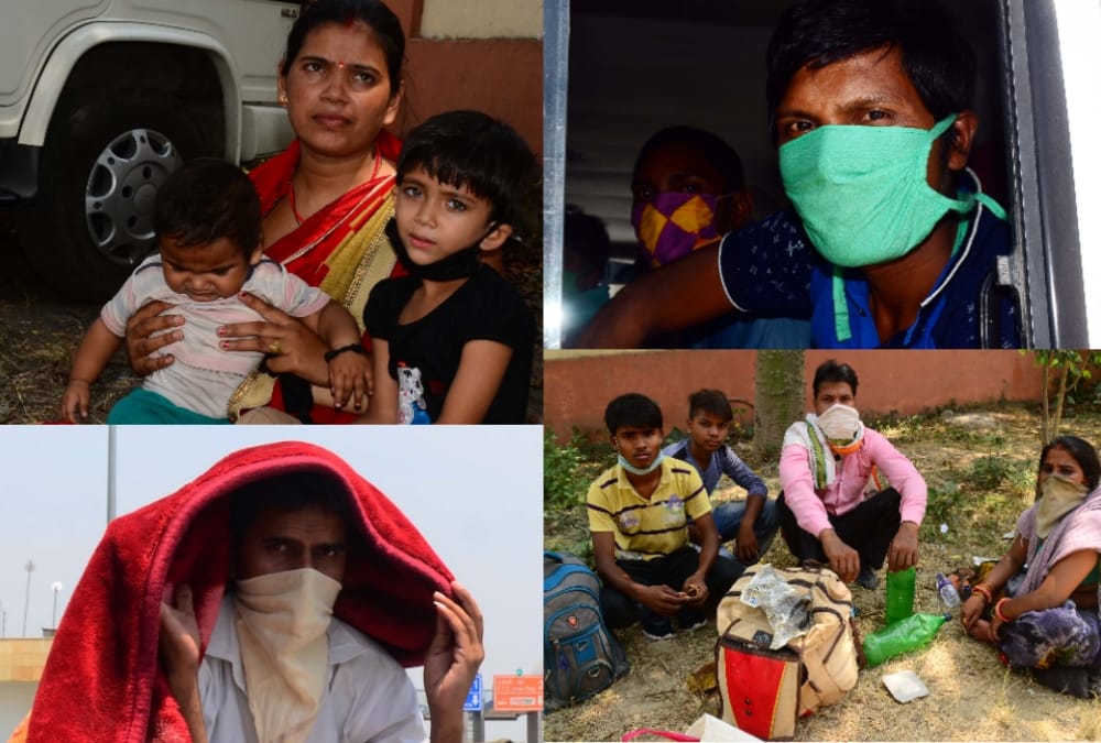 conditions of people coming back from rajasthan, bihar and delhi