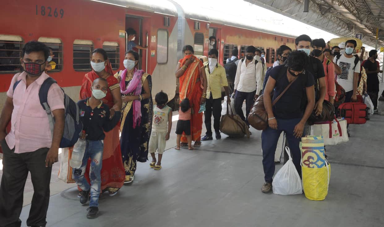 Eight laborers special train carrying 5501 migrant laborers
