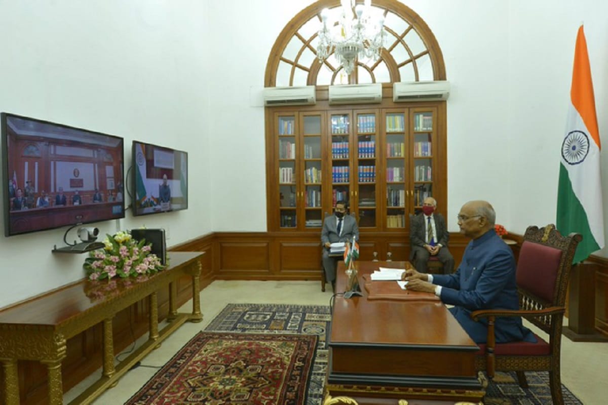 Envoys of seven nations present Credentials to President of India Ram Nath Kovind through video Confrencing