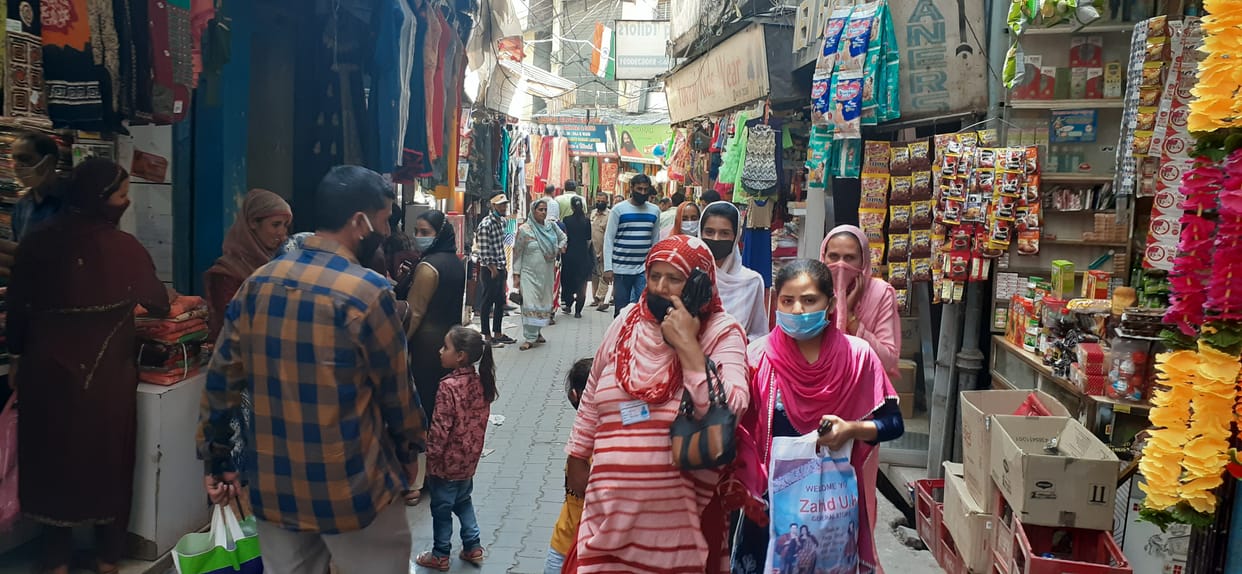 As soon as the market is opened, the social distancing