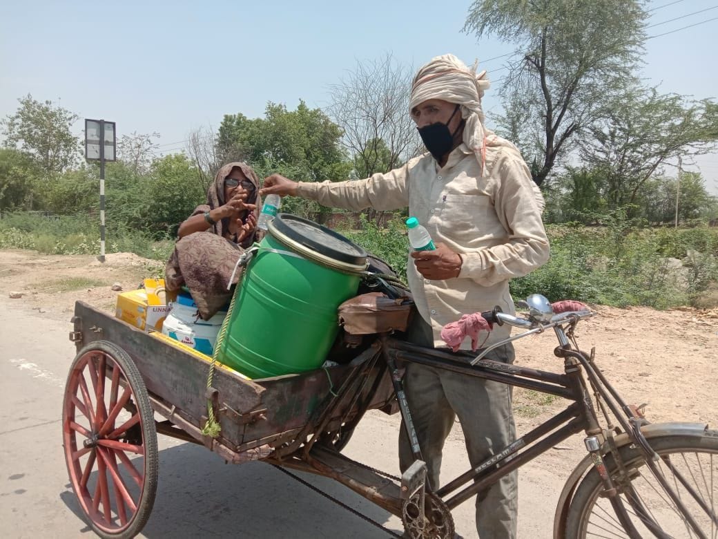 labour, reached, to home, non stope, mathura