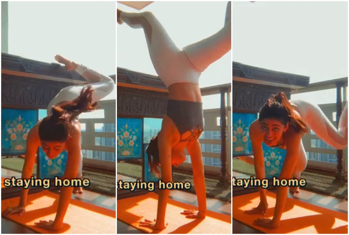 Alaya Furniturewala Tried HeadStand But Unfortunately Fell Down Video Goes Viral