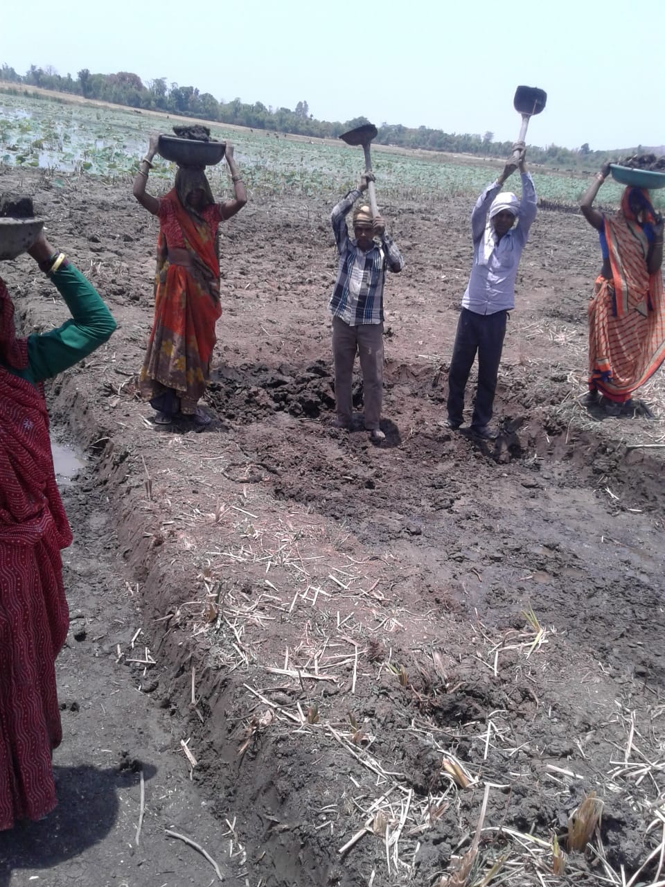 workers happy to have employment in their village