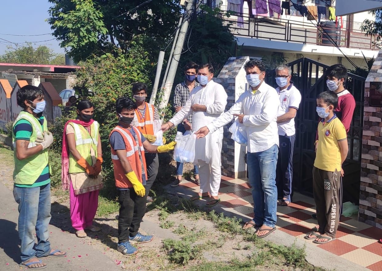 narender atri awarded corona warrior