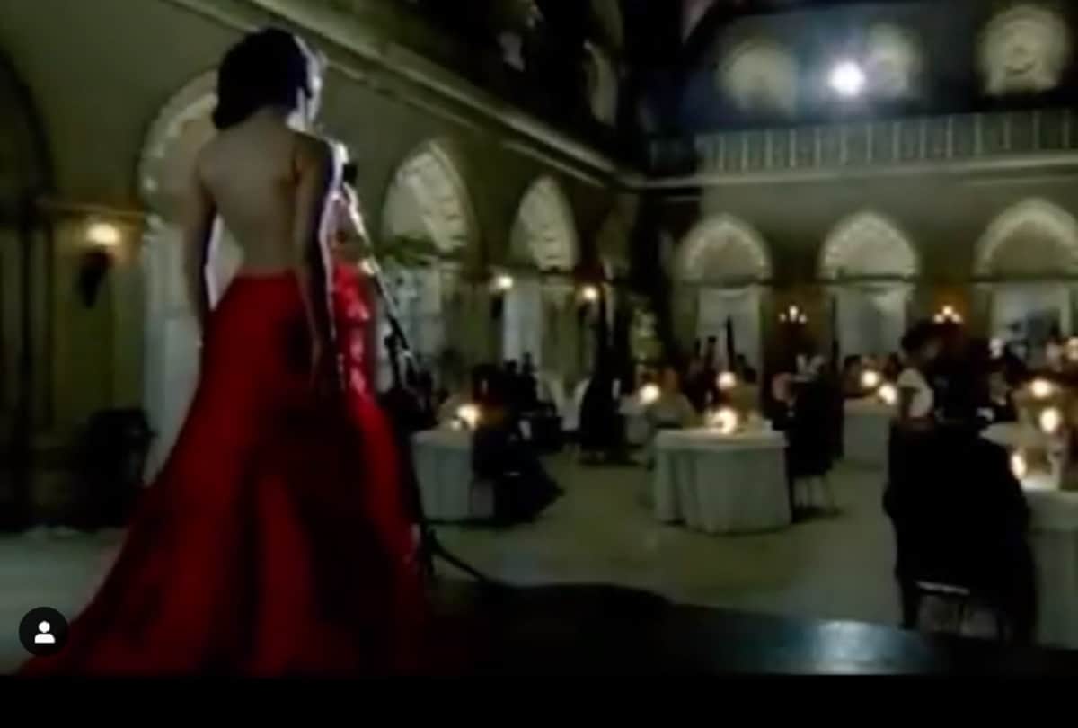 priyanka chopra shares throwback pics in backless gown sing in a film scene