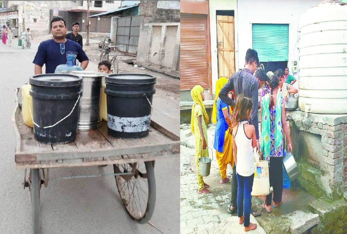 Water Crisis In Lockdown 50 Thousand People Wait For Gangajal