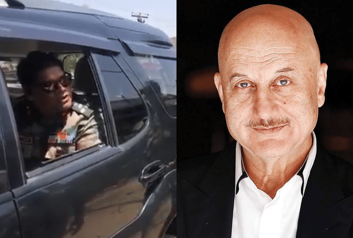 anupam kher praises a video of army brigadier salutes policemen in fight against coronavirus