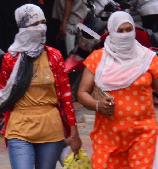 The temperature rose, the heat affected