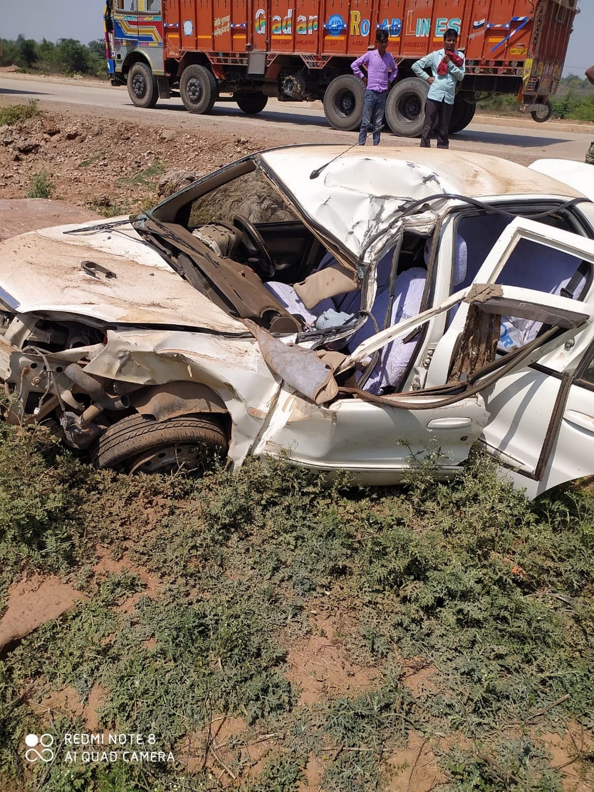 Trailer overturned on car in Nagaur, Rajasthan, six people died on the spot