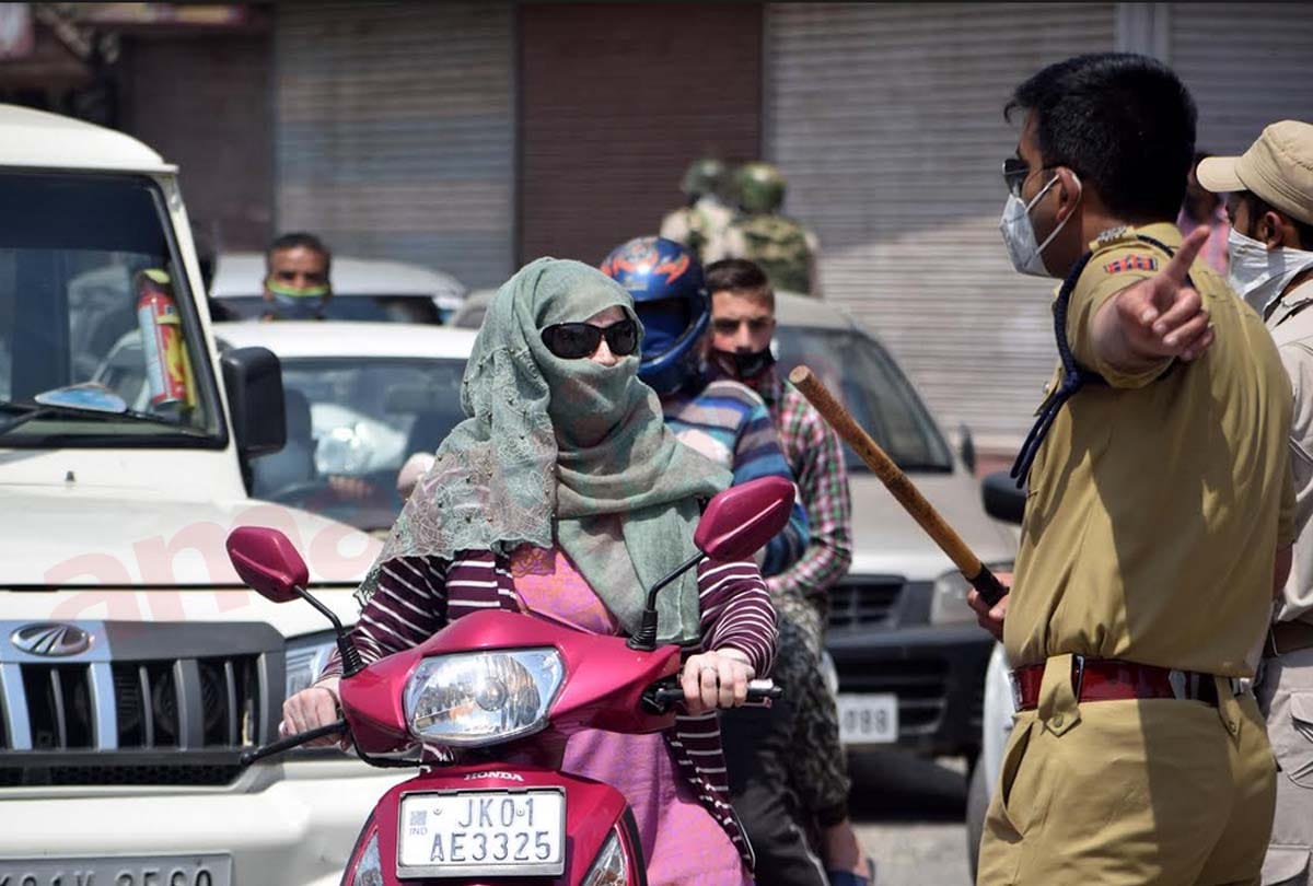 Coronavirus in Jammu Kashmir (J&K) news in Hindi, People violated lockdown rules in Srinagar