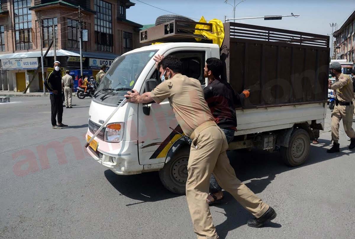 Coronavirus in Jammu Kashmir (J&K) news in Hindi, People violated lockdown rules in Srinagar