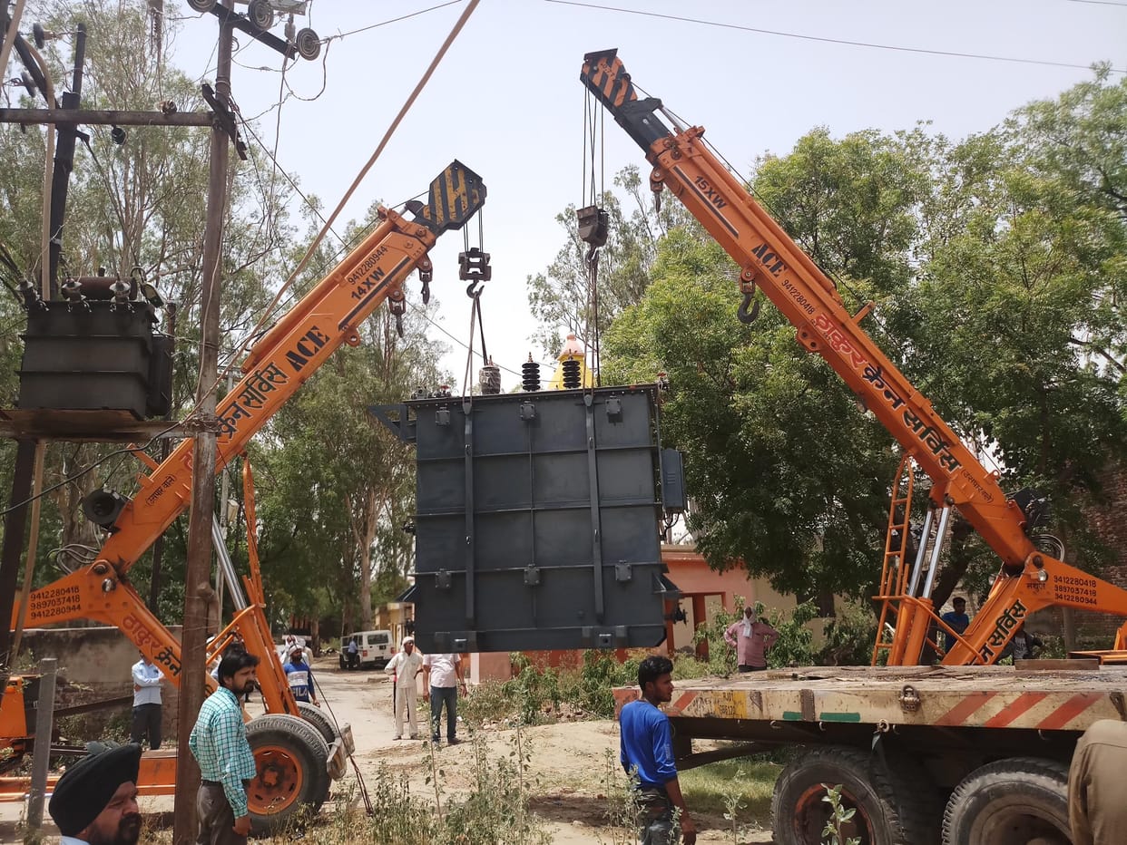 transfarmer, light, raya, sub station, mathura