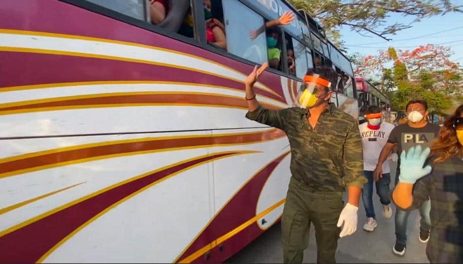 Sonu Sood is arranging buses for migrants multiple buses left from Wadala