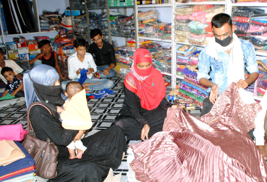 Eid today, market buzzing with buyers