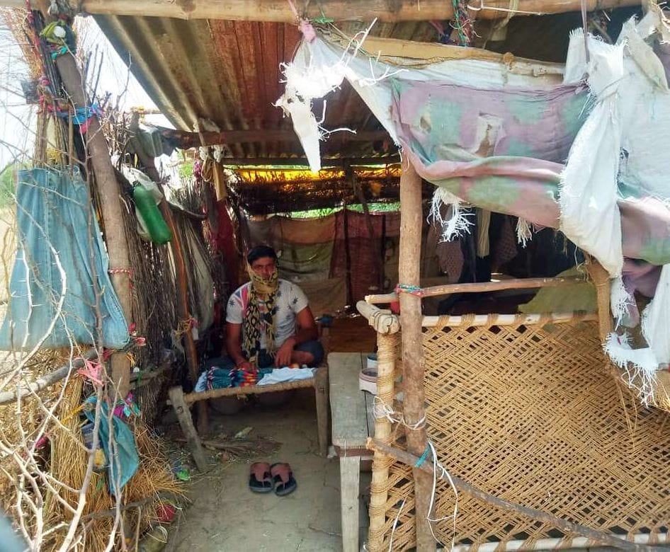 workers are forced to live in fields