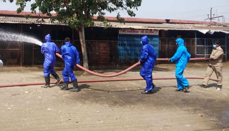 Market premises sanitized