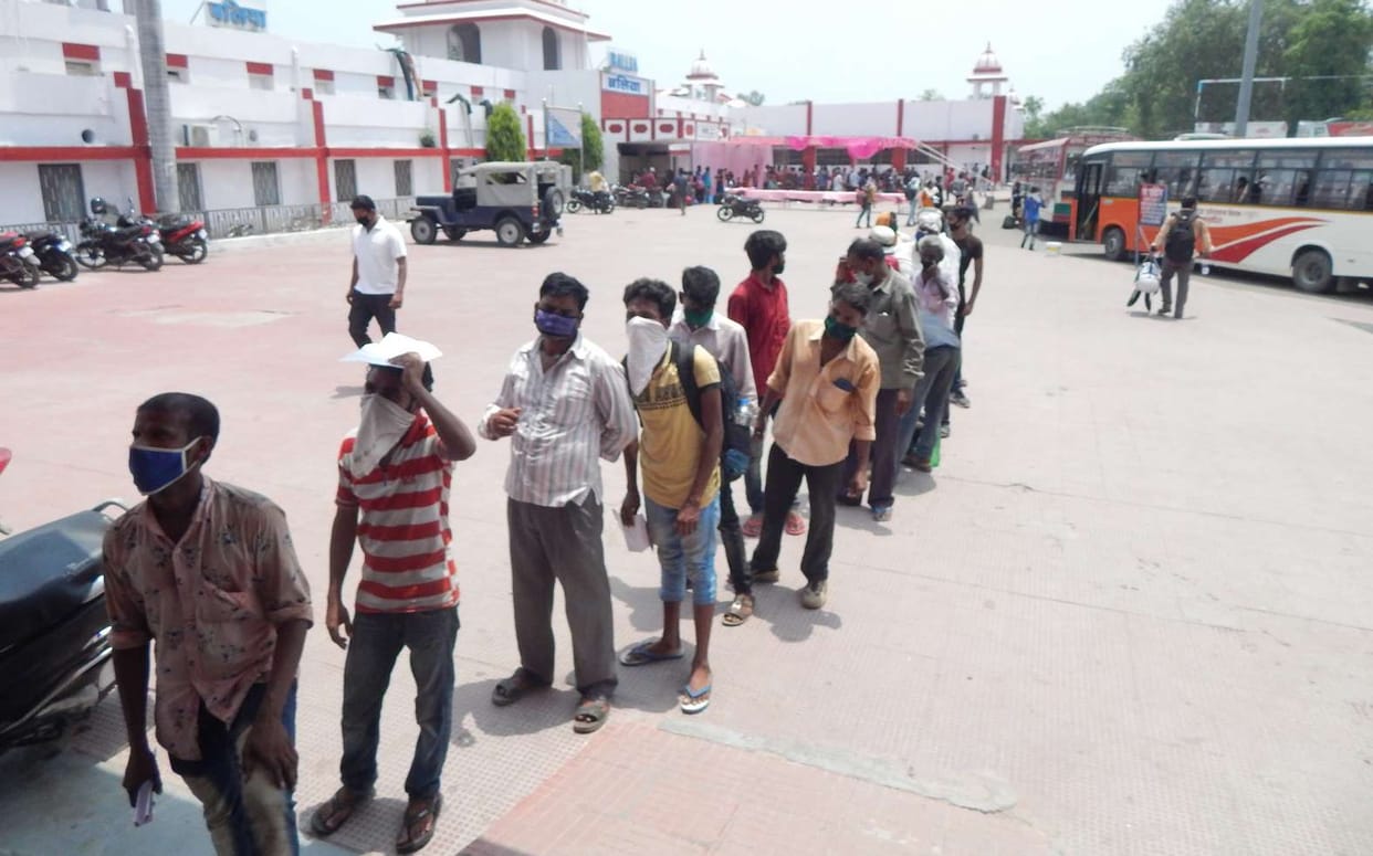 The train carrying workers from Goa reached Nagpur