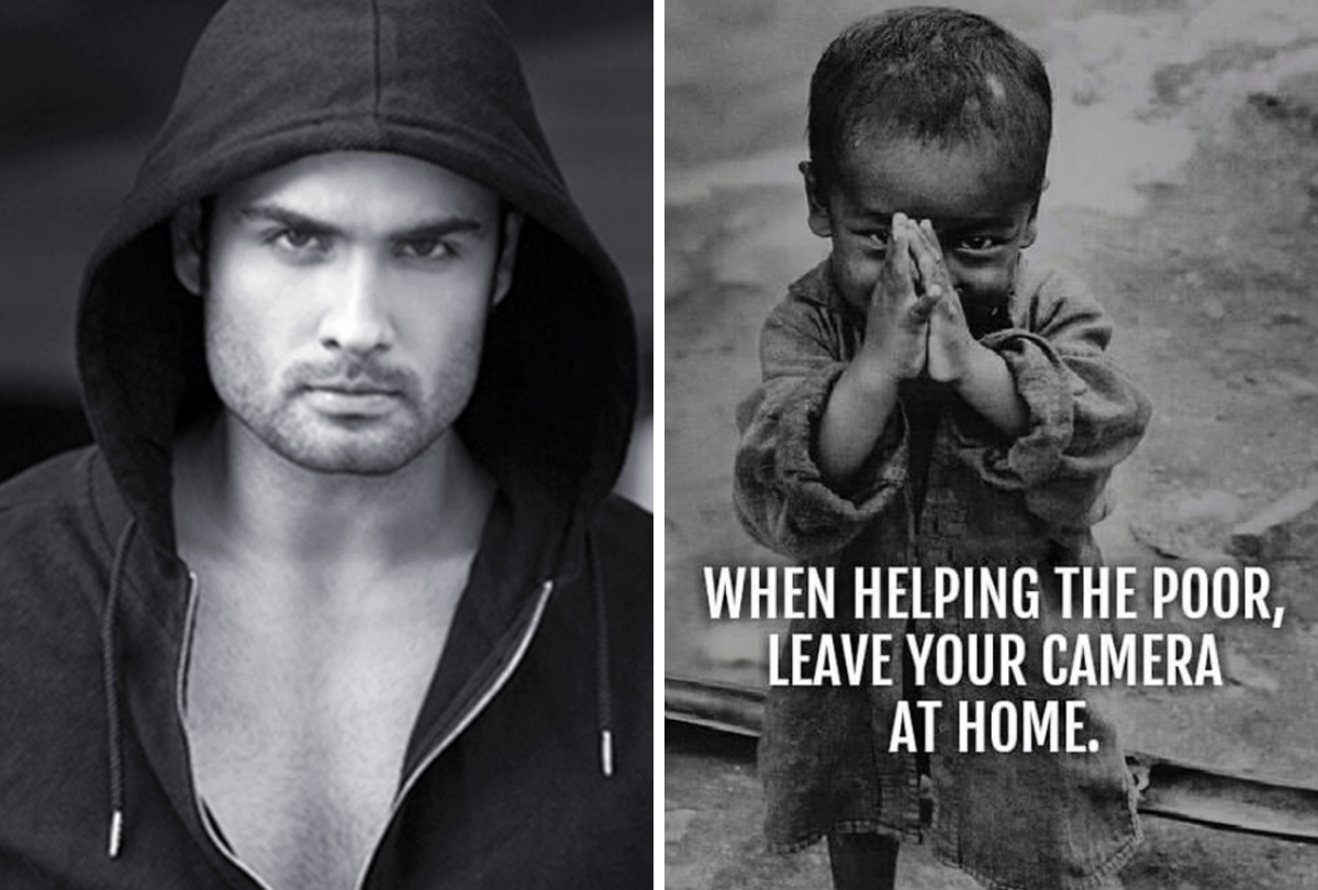 Vivian Dsena appealed to people keep camera home before helping the poor