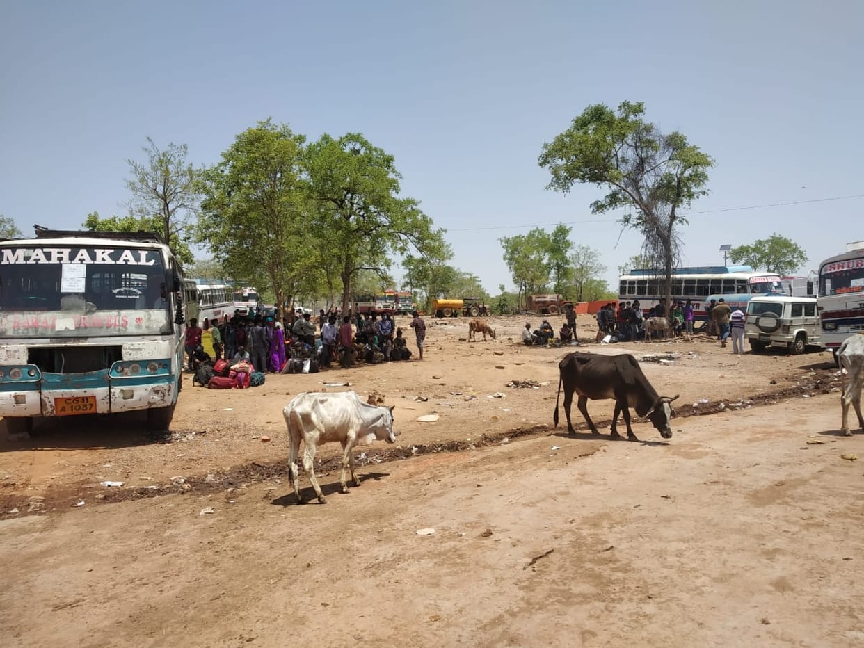 prosess of migrant workers at amjhara deceased