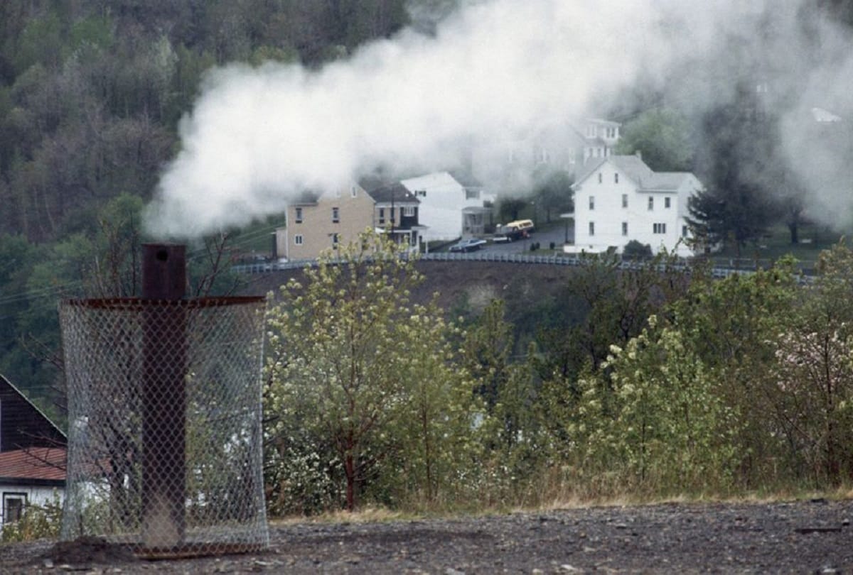 Ghost town of pennsylvania Centralia mine fire Burning For Over 50 Years
