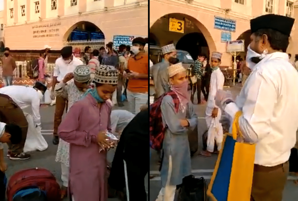 Javed akhtar share video RSS distributed food packets among the Muslims in Hyderabad