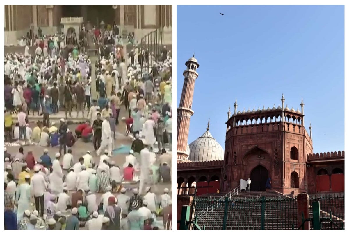 Eid 2020 Delhi Jama masjid seen empty noone came for special prayer where thousands of people use to come