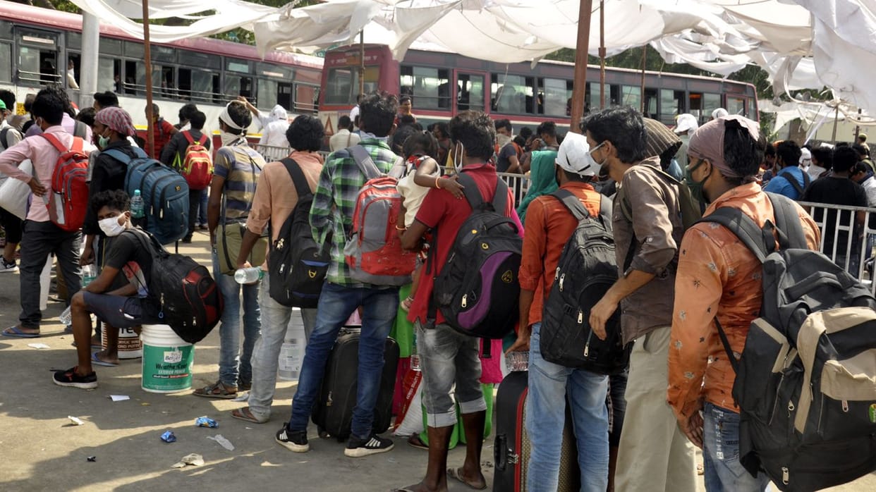 Trains arrived with passengers