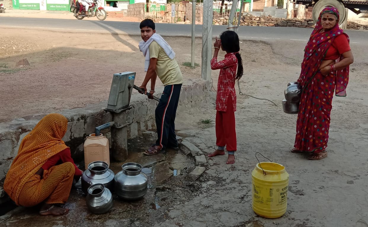 handpump not working, misarable condition