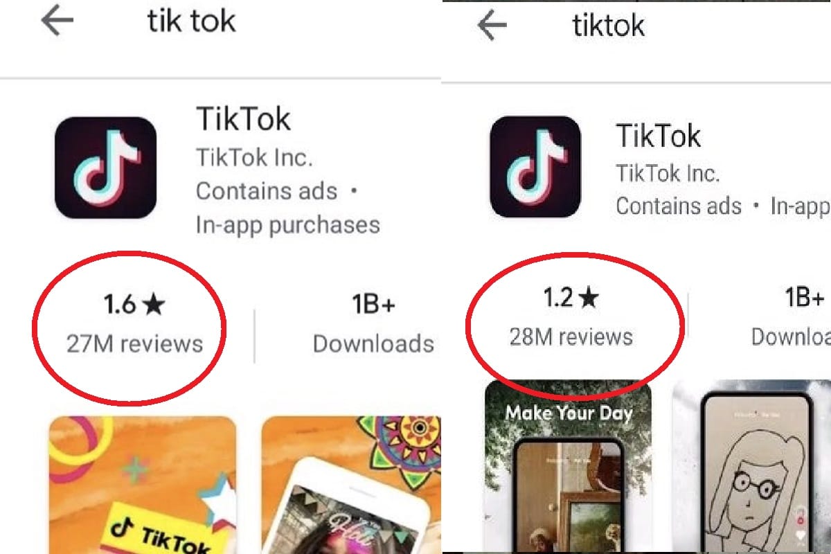 Google removes  5 million reviews from Play Store to improve TikTok rating says reports