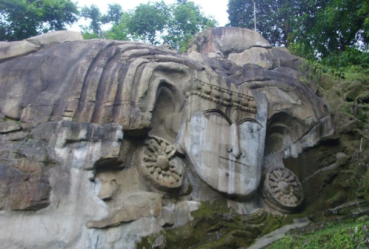Mysterious places in India unakoti rock carvings mystery