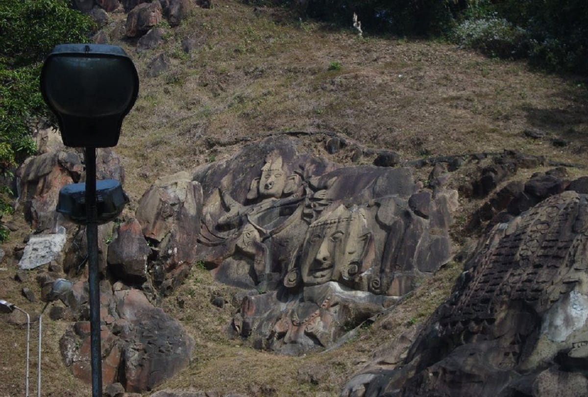 Mysterious places in India unakoti rock carvings mystery