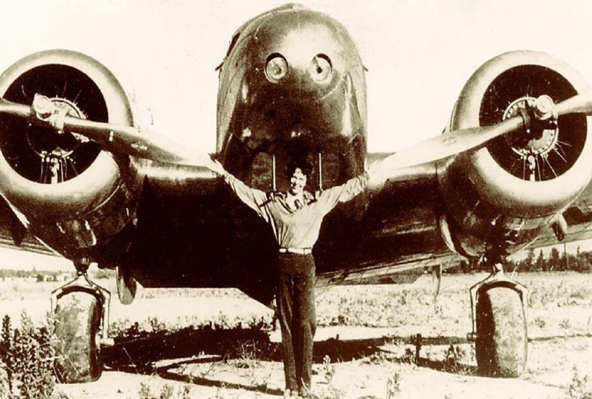 female pilot Amelia Earhart mysteriously disappeared while flying 83 years ago