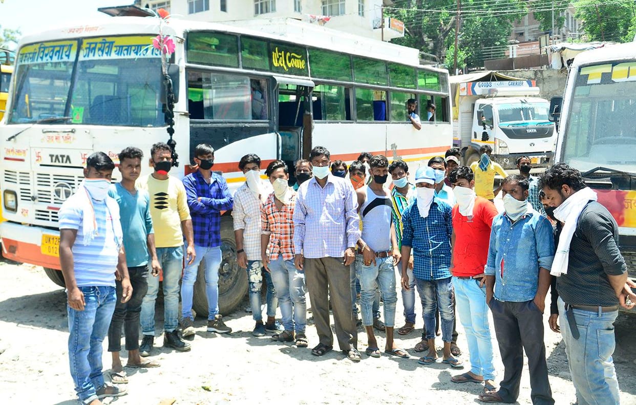 Administration sent 110 laborers to Rishikesh