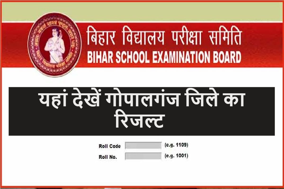 Bihar Board BSEB 10th Result 2020 for Gopalganj District, Find Your Roll Number Here