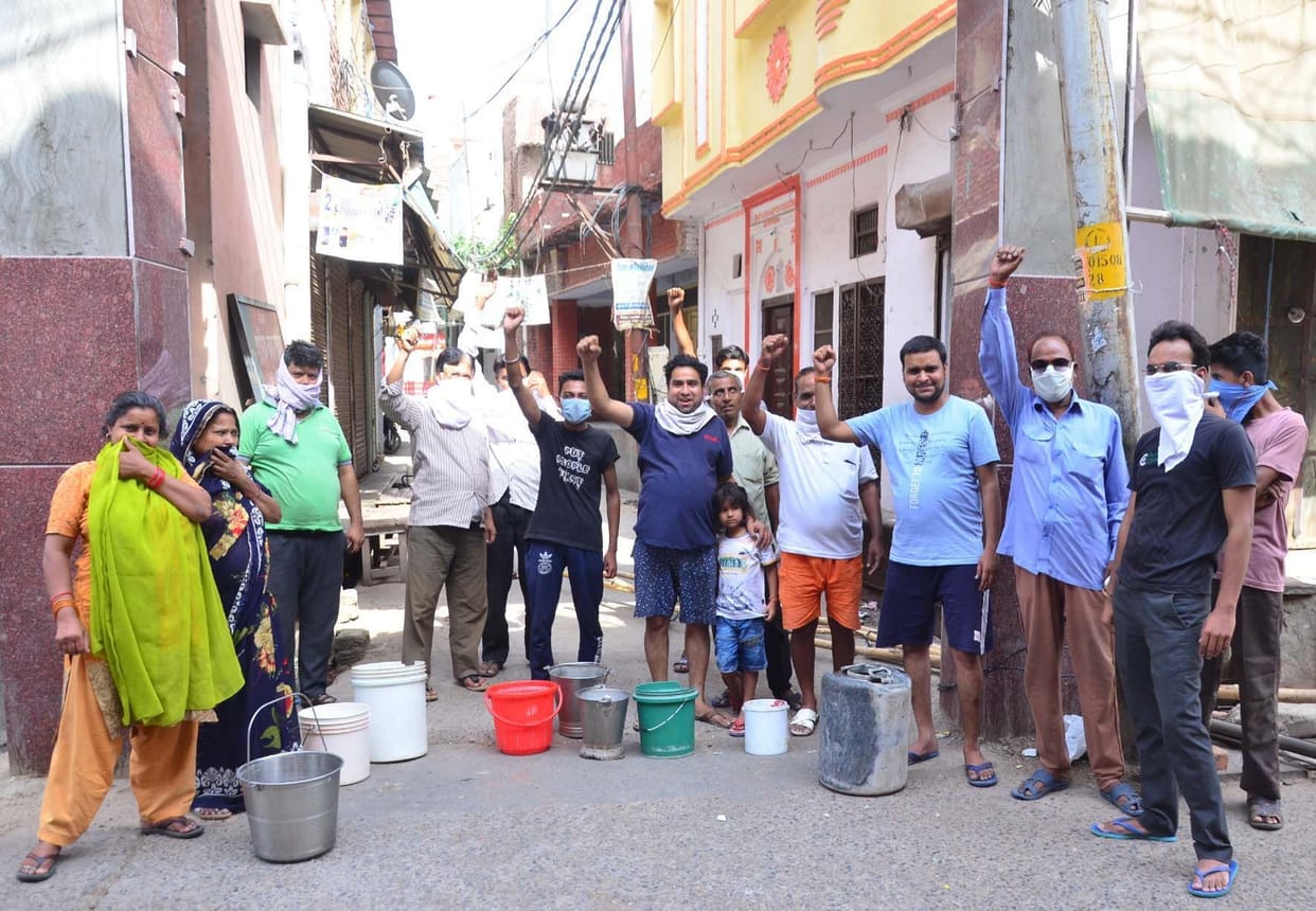 Water supply disrupted in the scorching heat, public upset