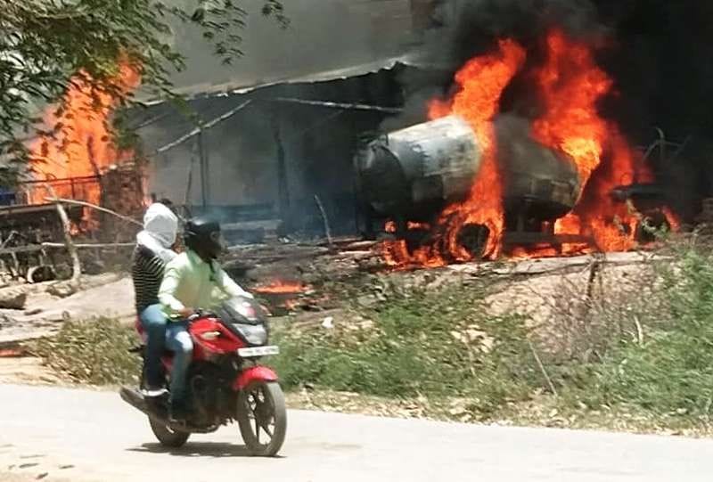 tanker get fired while it was velding
