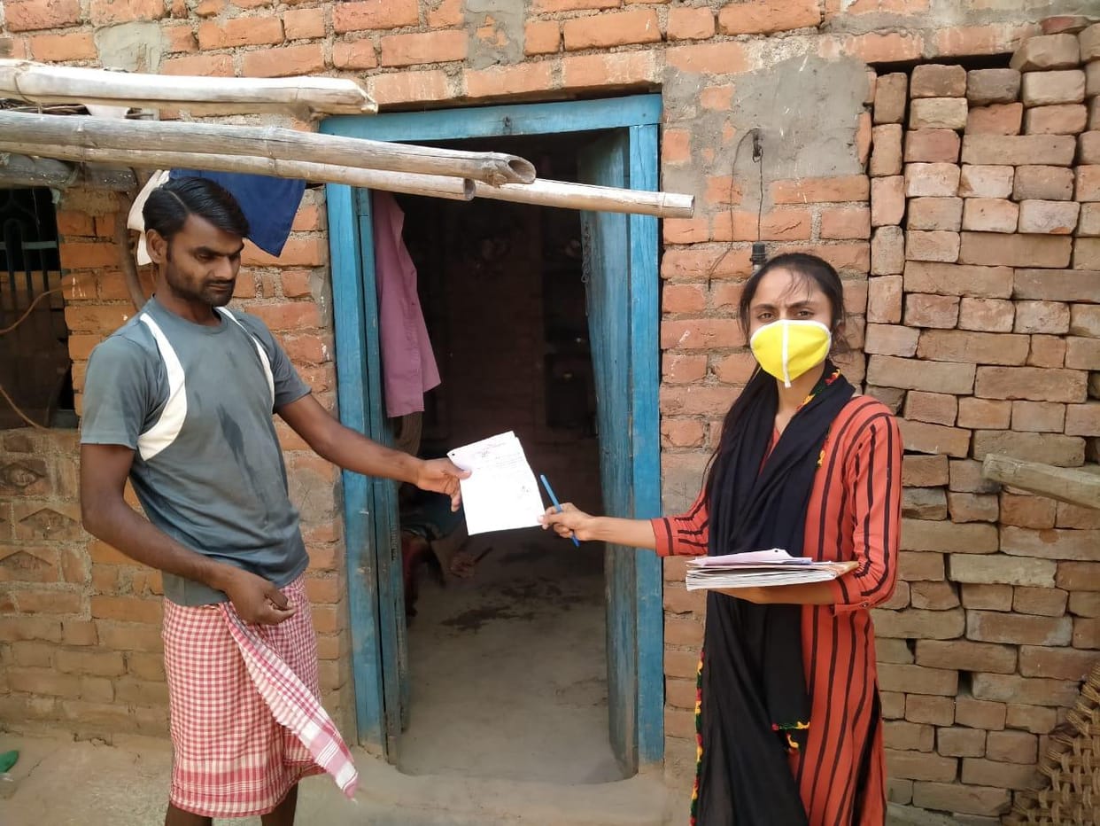 Notice given to beneficiaries on incomplete toilets