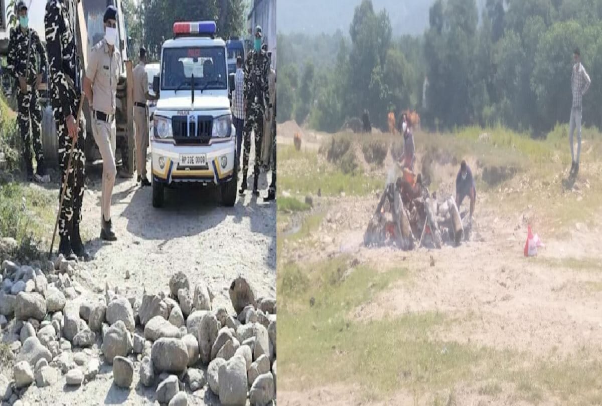 Coronavirus positive dead woman cremated in police custody amid protests by villagers