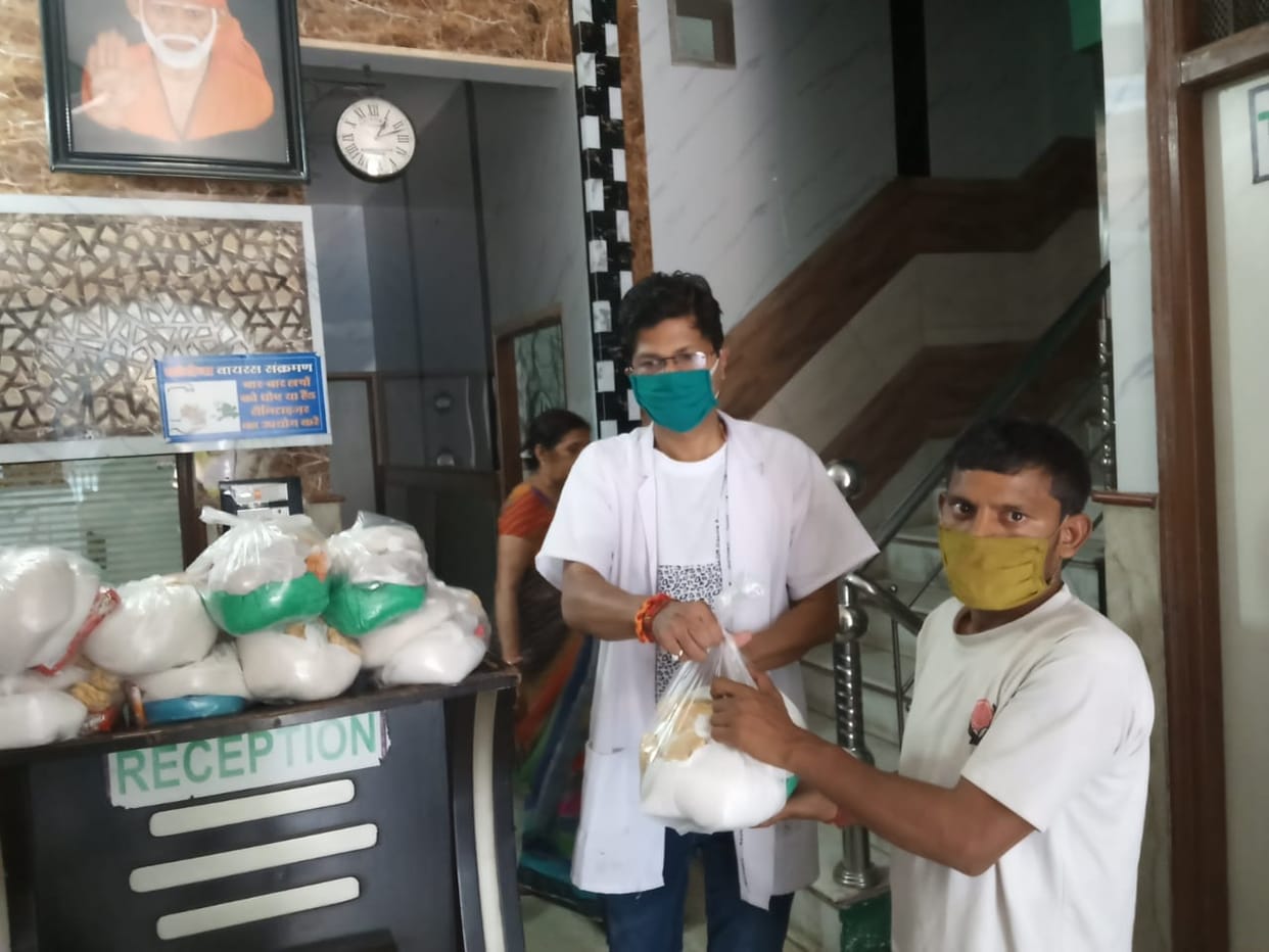 Ration material distributed to 21 families