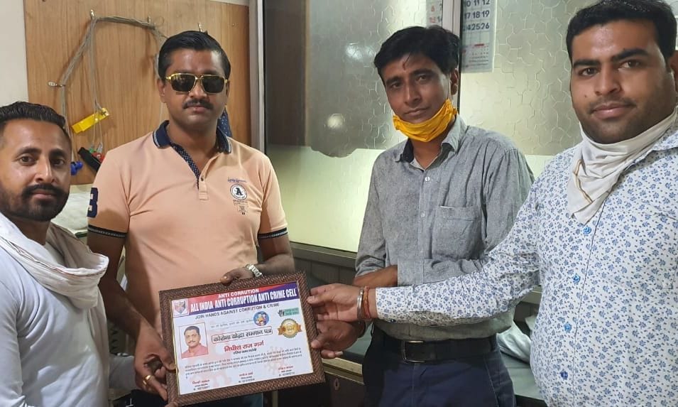 Nidhish Raj Garg honored