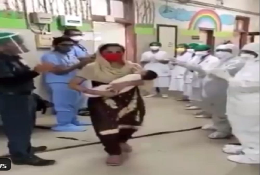 A one-month-old infant was discharged from Mumbais Sion Hospital after recovering from COVID19 