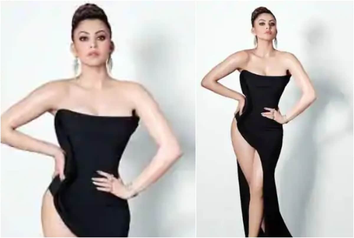 bollywood stars stunner fan wear risky thigh high slit gown