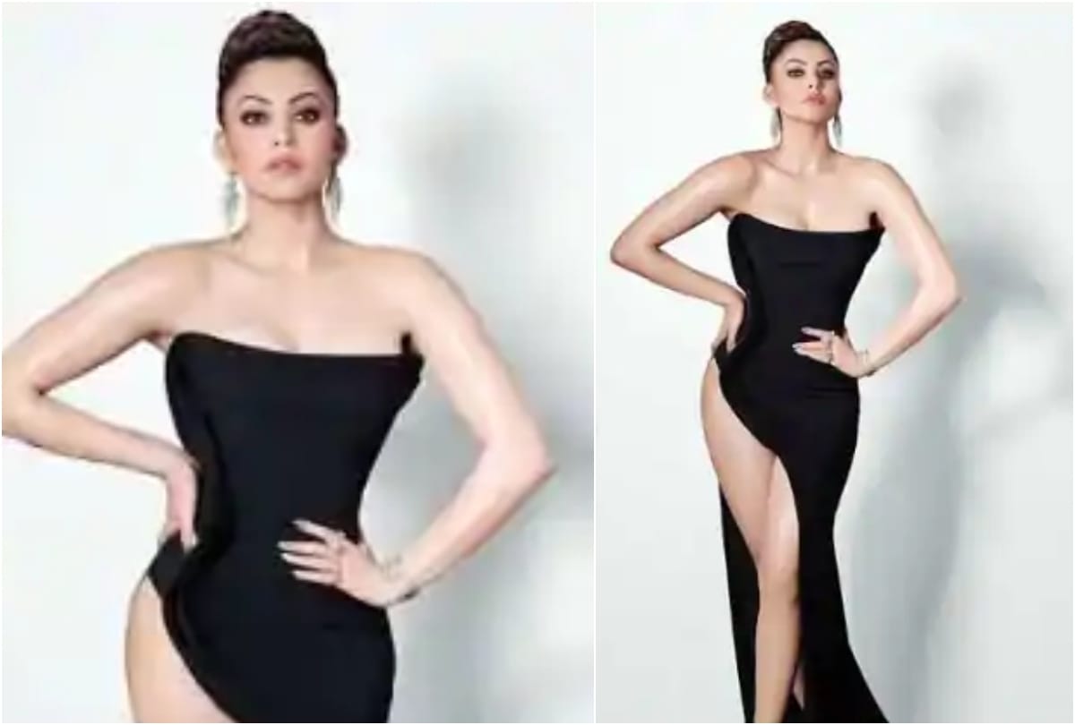 bollywood stars stunner fan wear risky thigh high slit gown