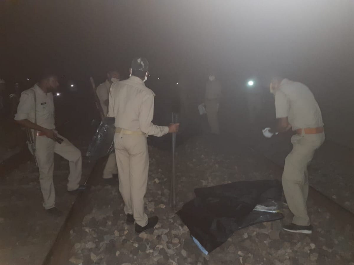 prayagraj news: man commits suicide by jumping in front of train