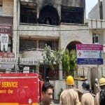 आनंद विहार के एक घर में लगी आग