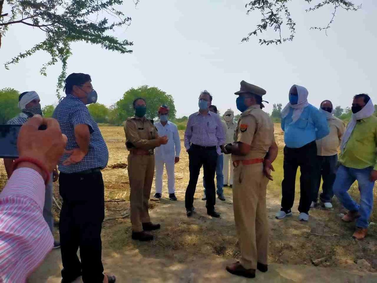 Security officials took stock of sealed villages