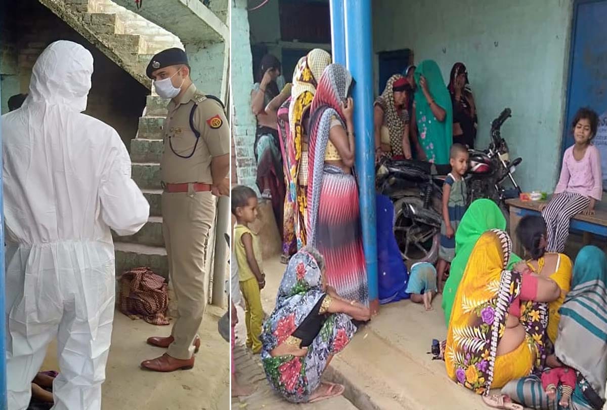 Innocent died by crushing a brick in kanpur dehat